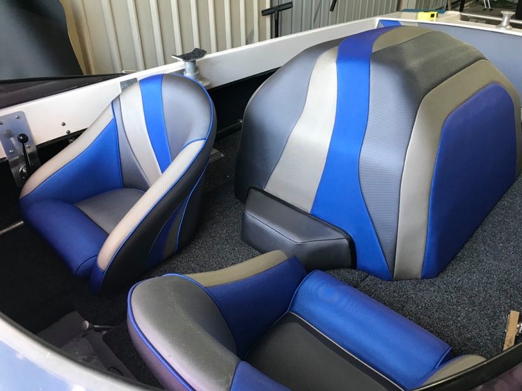 Custom marine upholstery by Stitch Trim